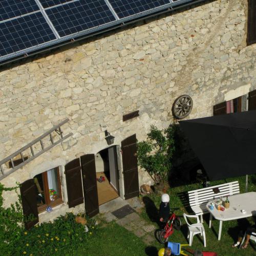 la terasse du gîte Vercors